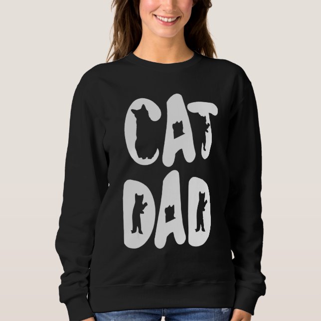 Sudadera Dueño de gato Hens Kitten Boy Coincidiendo (Anverso)