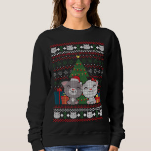 Sudadera Dueño de gato regala Navidades feos gatitos navida