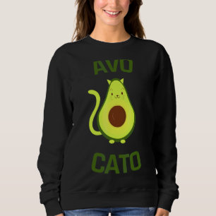 Sudadera Dueño de gato vegano avocato aguacate gato vegetal
