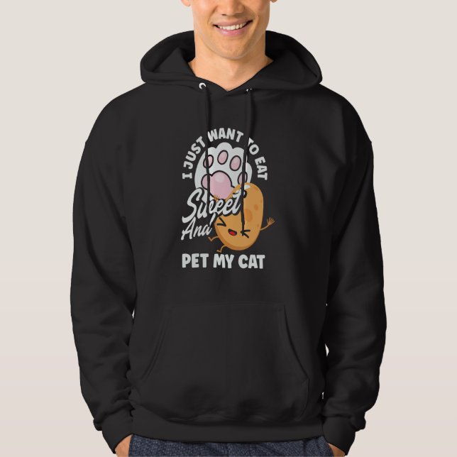 Sudadera Dueño de Gato Vegetal de Batata Dulce (Anverso)