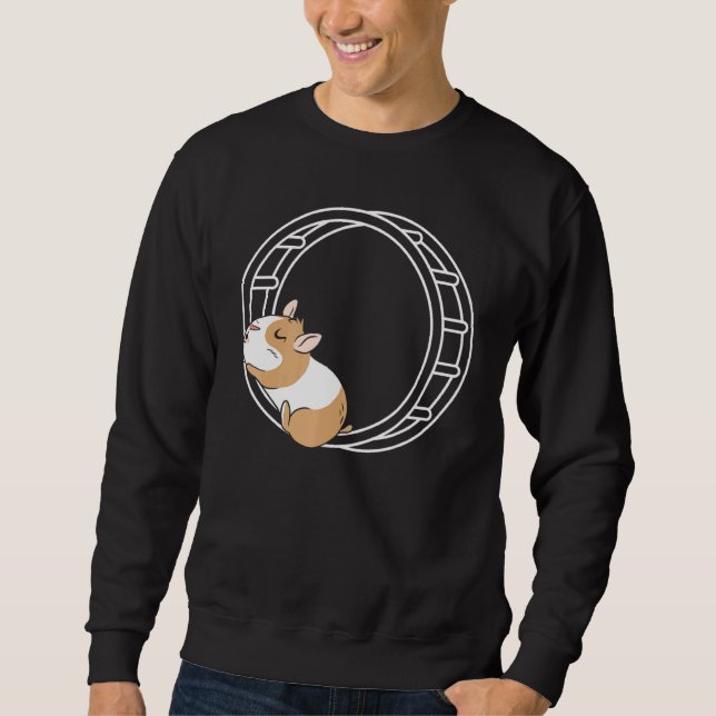 Sudadera Dueño de Hamster Wheel Hammy Fluffy Rodent Mascota (Anverso)