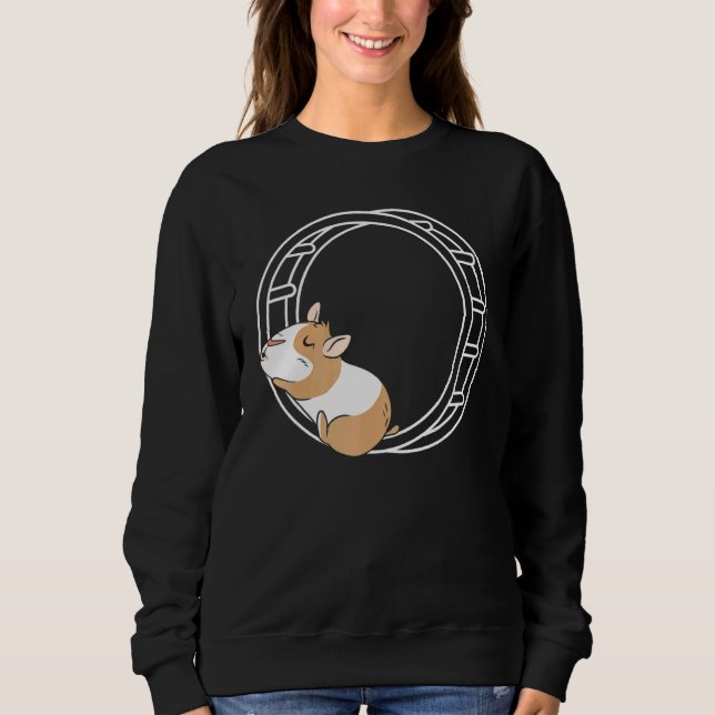 Sudadera Dueño de Hamster Wheel Hammy Fluffy Rodent Mascota (Anverso)