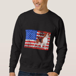 Sudadera Dueño de perro Beagle patriota bandera americana 4