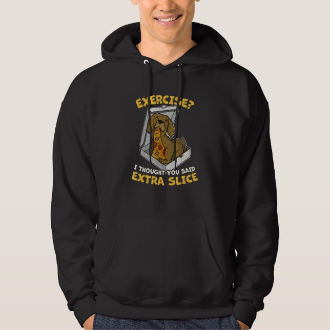 Sudadera Dueño de perro Beagle Pizza Pasear Cachorro 41 (Anverso)