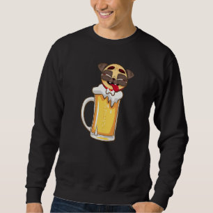 Sudadera Dueño de perro de cerveza Pug Beer Pitcher Beber G