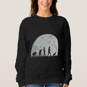 Sudadera Dueño de perro Doberman Evolución de luna llena Gr