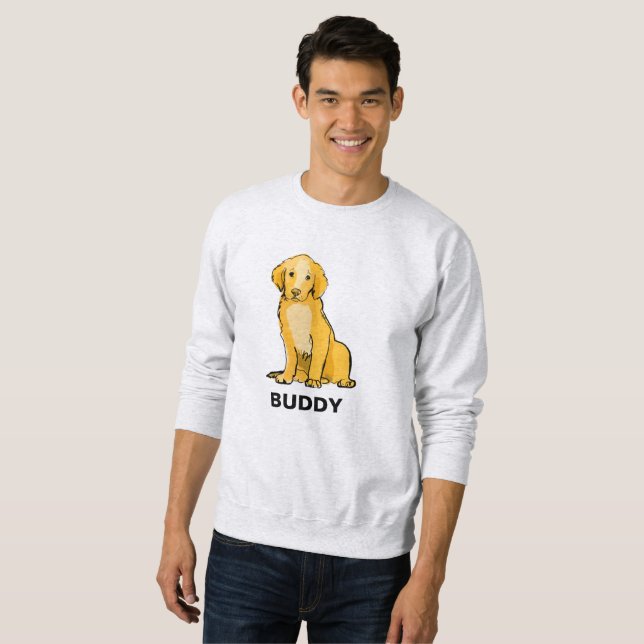 Sudadera Dueño de perro Golden retriever (Anverso completo)