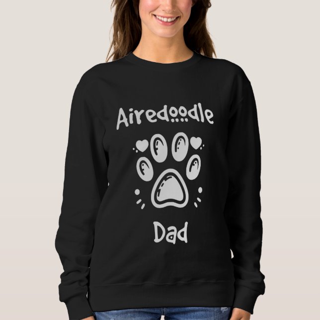 Sudadera Dueño de perro híbrido de Airedale y Poodle Airedo (Anverso)