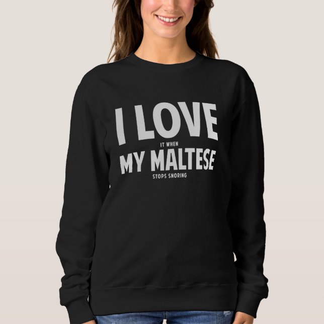 Sudadera Dueño de perro maltés 4 (Anverso)