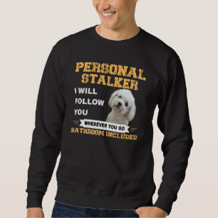 Sudadera Dueño de perro maltés tras cita de papá papá papá