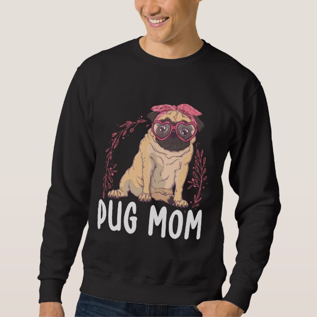 Sudadera Dueño de perro Pug Mom Essential T-Shirt 142 (Anverso)