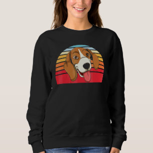 Sudadera Dueño de perro retro animal lindo Beagle Mascota