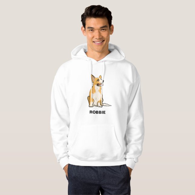 Sudadera Dueño de perro welsh corgi pembroke (Anverso completo)