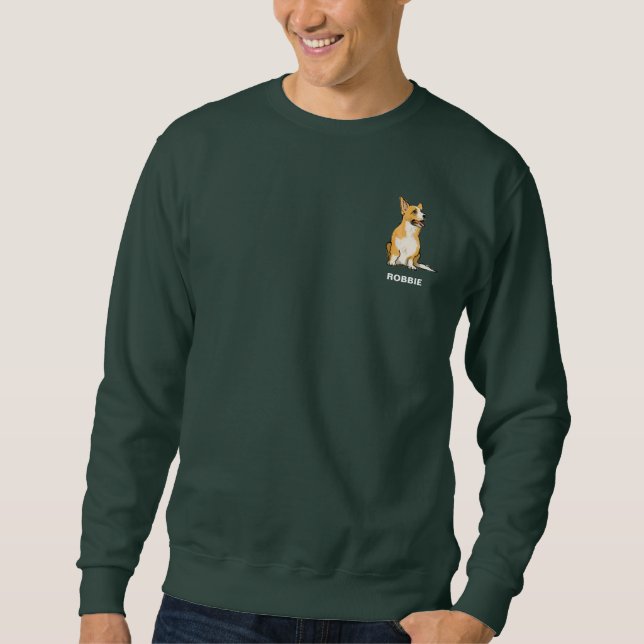 Sudadera Dueño de perro welsh corgi pembroke (Anverso)