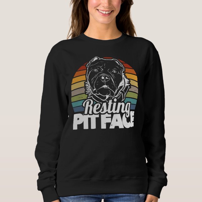 Sudadera Dueño de Pitbull Perro Lover Trainer Resting Pi (Anverso)