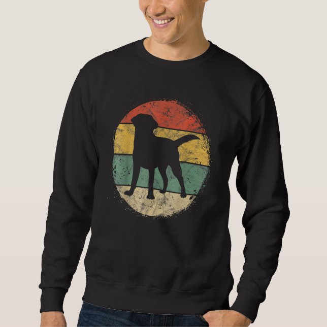 Sudadera Dueño del círculo Retro Labrador Golden Black Lab  (Anverso)