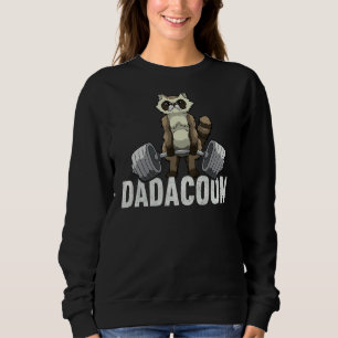 Sudadera Dueño del mapache papá almenador de pesas Dadacoon