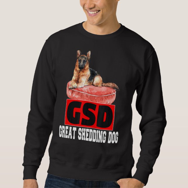 Sudadera Dueño Del Mascota Del Pastor Alemán Gsd Gran Perro (Anverso)