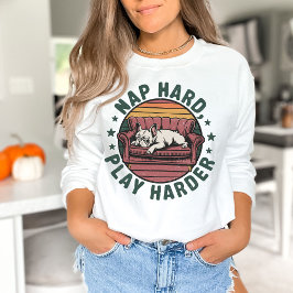 Sudadera Dueño Divertido de Bulldog Francés Retro