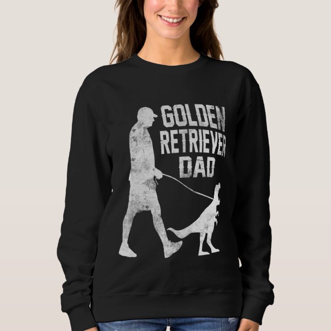 Sudadera Dueños de perros de dinosaurios del Golden Retriev (Anverso)
