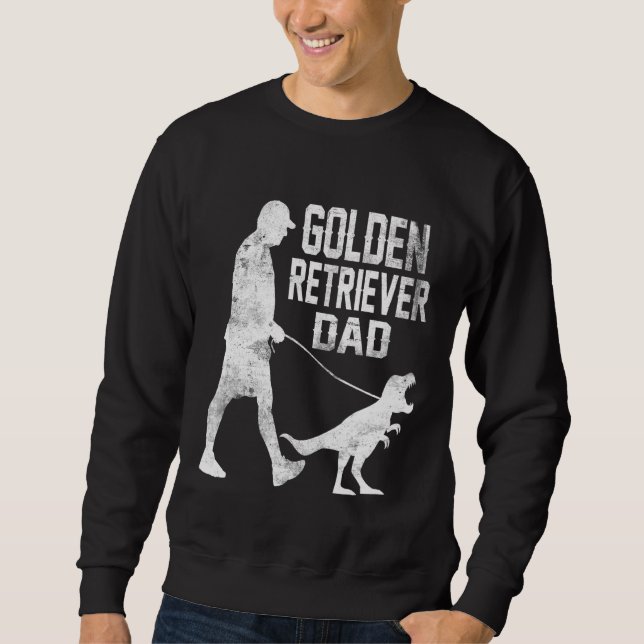 Sudadera Dueños de perros de dinosaurios del Golden Retriev (Anverso)