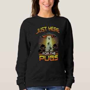 Sudadera Dueños de perros Pug Solo aquí los Pug Ovni Niños