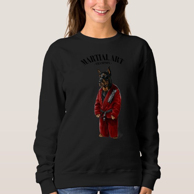 Sudadera Duerman Dog Judo Karate Master In Red Judogi 1 (Anverso)