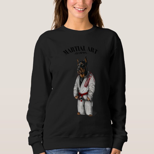Sudadera Duerman Dog Judo Karate Master In White Judogi 1 (Anverso)