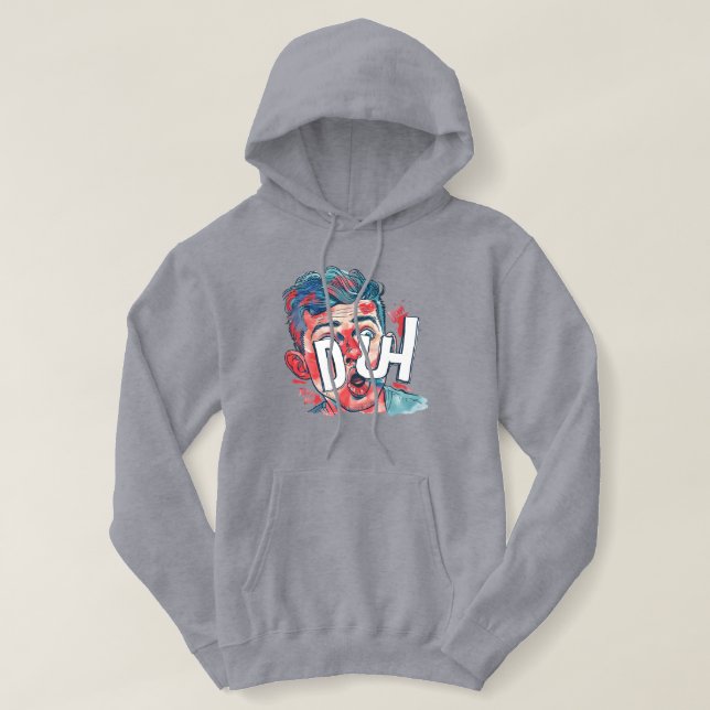 Sudadera DUH Comic Pop Art T-Shirt – Retro Fun Graphic Tee  (Diseño del anverso)