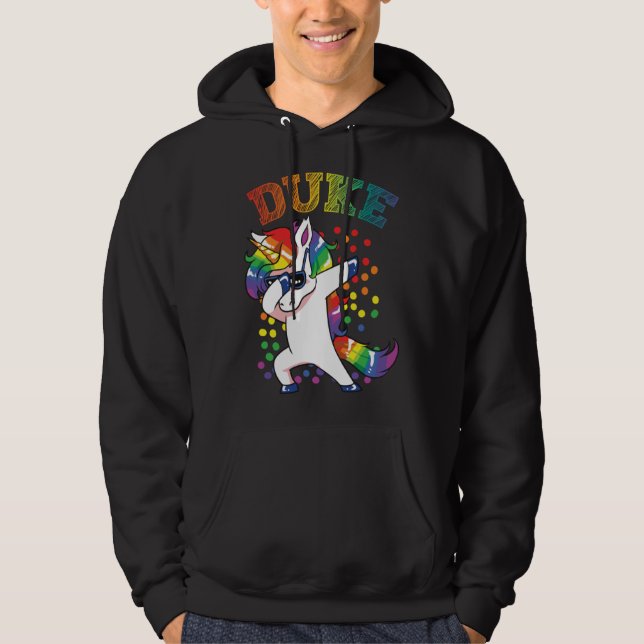 Sudadera Duke Dabbing Unicorn (Anverso)