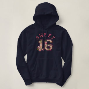 Sudadera Dulce 16 Floral rosa atlética