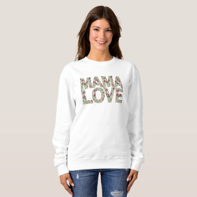 Sudadera Dulce amor de mamá conmovedor  (Anverso completo)