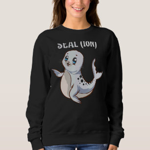 Sudadera Dulce animal de Aluminio del Mar de foca 4