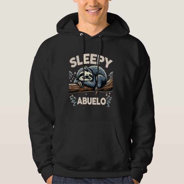 Sudadera Dulce animal del Día del Padre: Abuelo Sloth (Anverso)