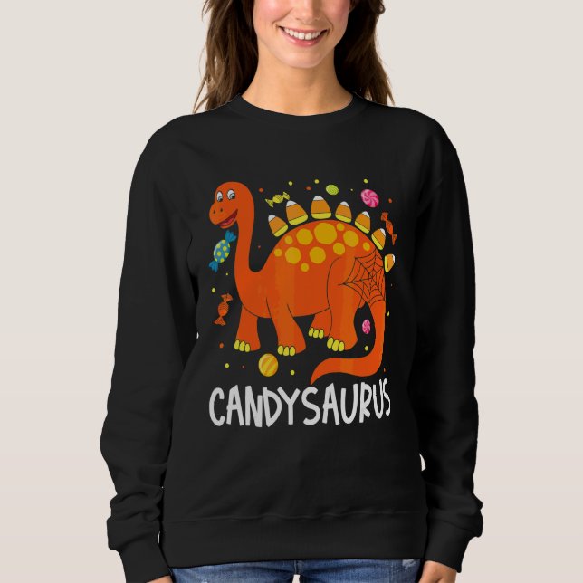 Sudadera Dulce Caramelo de Maíz Saurus Dinosaurio Disfraz d (Anverso)