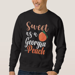 Sudadera Dulce como una melocotón de Georgia Estado del Mel