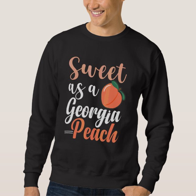 Sudadera Dulce como una melocotón de Georgia Estado del Mel (Anverso)