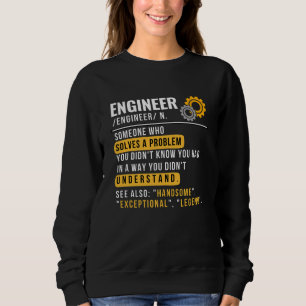Sudadera Dulce de definición divertida de ingeniero