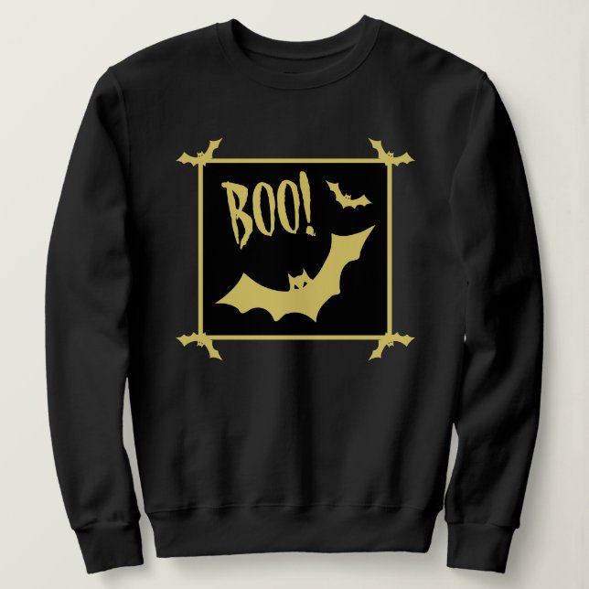 Sudadera Dulce de Halloween BOO del poeta Adiela Akoo (Anverso del diseño)