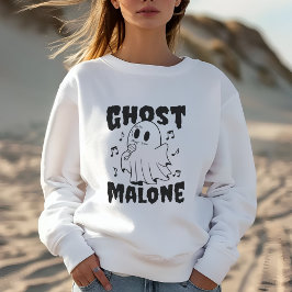 Sudadera Dulce de Halloween Ghost Malone Cute Gracioso Rega