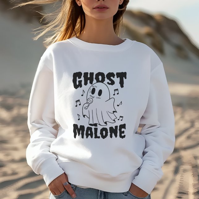 Sudadera Dulce de Halloween Ghost Malone Cute Gracioso Rega (Subido por el creador)