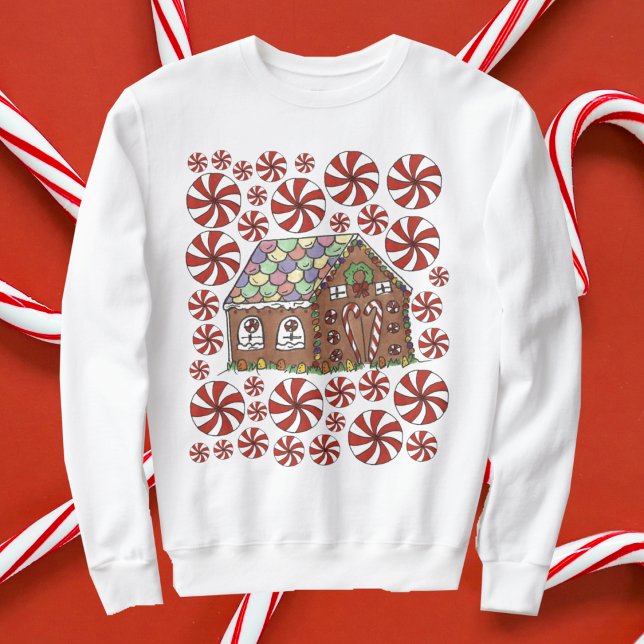 Sudadera Dulce de la casa de Gingerbread Navidades Feo (Gingerbread house sweatshirt)