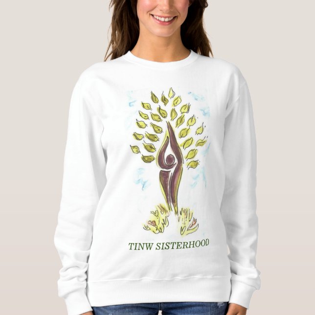 SUDADERA DULCE DE LA MANCHA LARGA DE LA HERMANA DE TINW (Anverso)