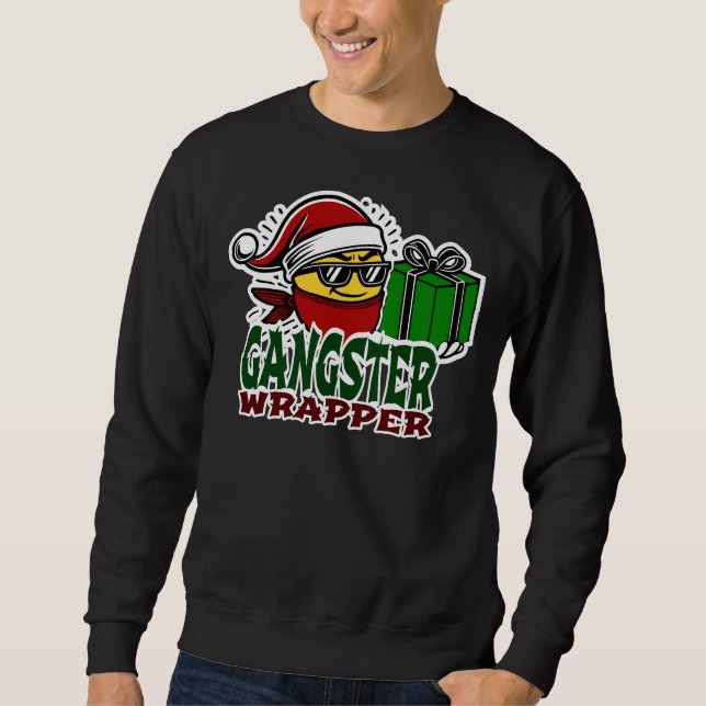 Sudadera Dulce de los Navidades de la parrilla de gangster  (Anverso)