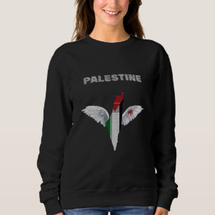 Sudadera Dulce de Mujeres Palestinas Libres   Bandera pales