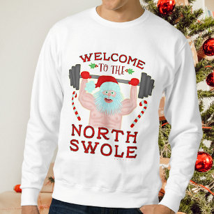 Sudadera Dulce de Navidades feos   Swole de Santa North