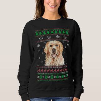 Sudadera Dulce de perro dorado Navidades feos