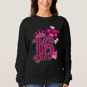 Sudadera Dulce Dieciséis cumpleaños Rosa