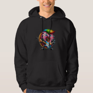 Sudadera Dulce Donut Punk Rock and Roll Goth Donut Guitar B