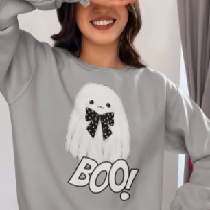 Sudadera Dulce Fantasma Boo Peludo Halloween